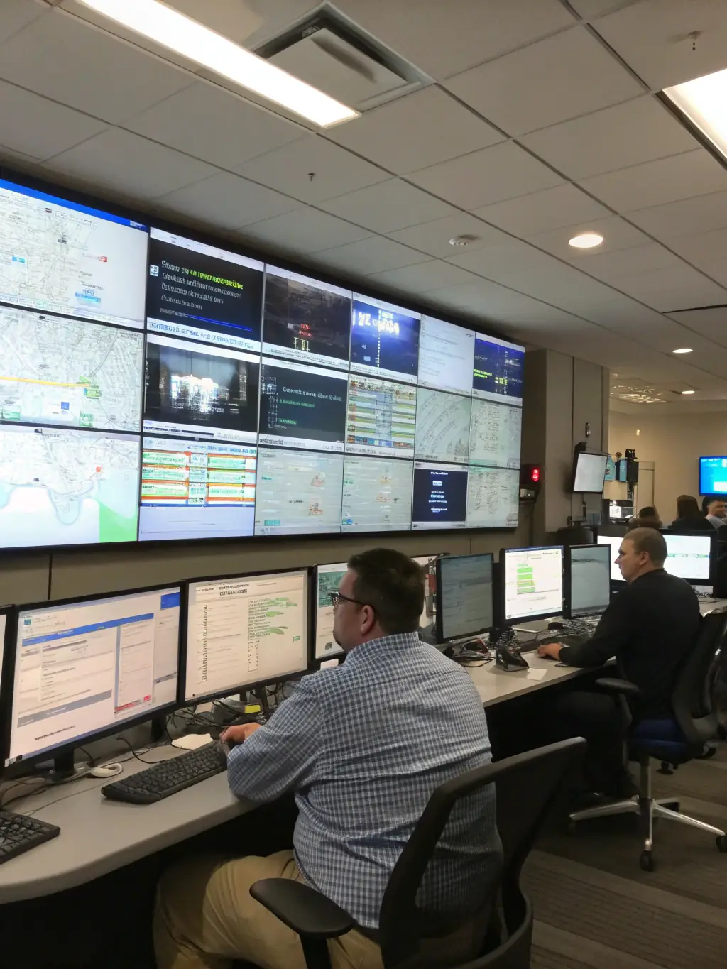A security operations center interface, showcasing threat detection and network monitoring for William Burnett Technology Consulting's security services.