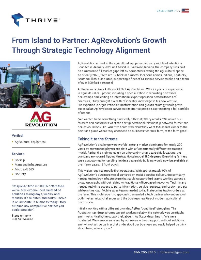AgRevolution case study — document cover