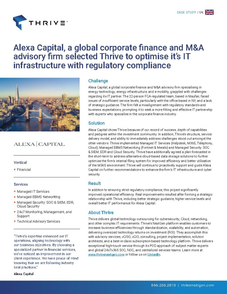 Alexa Capital case study — document cover