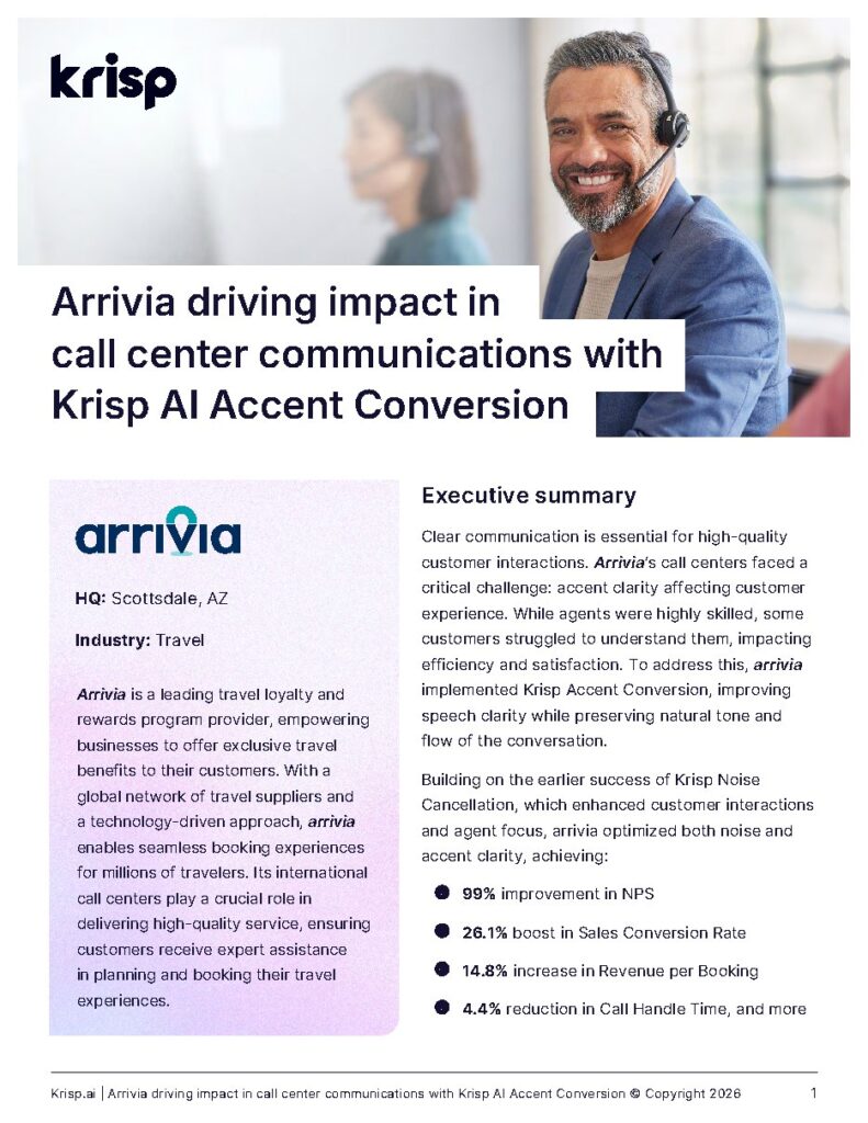 Arrivia case study — document cover