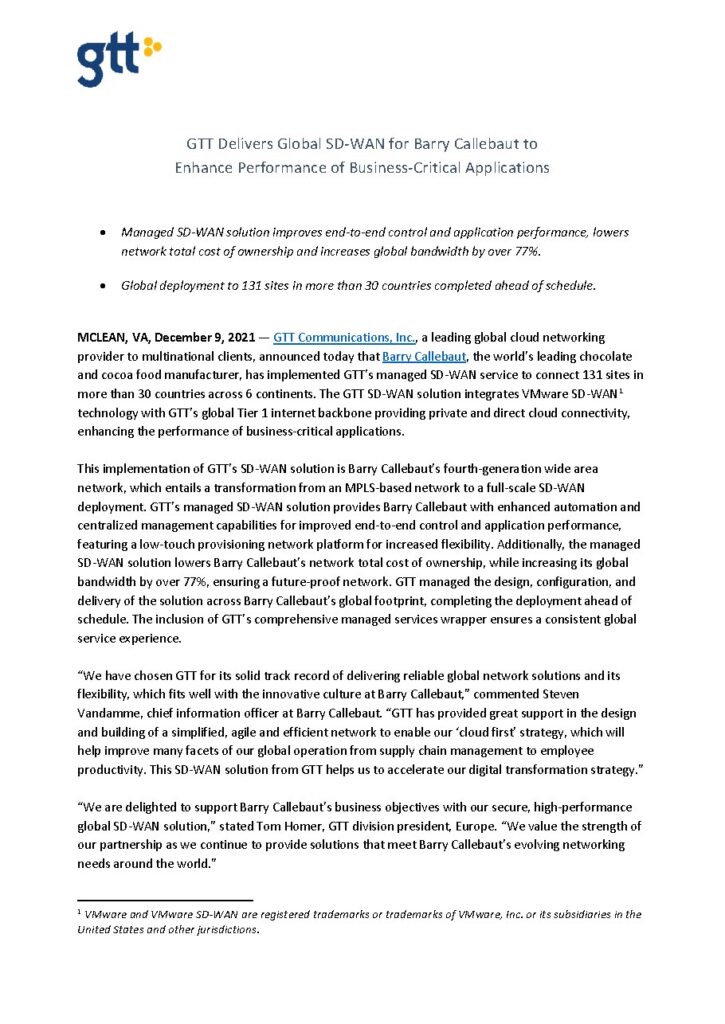 Barry Callebaut case study — document cover