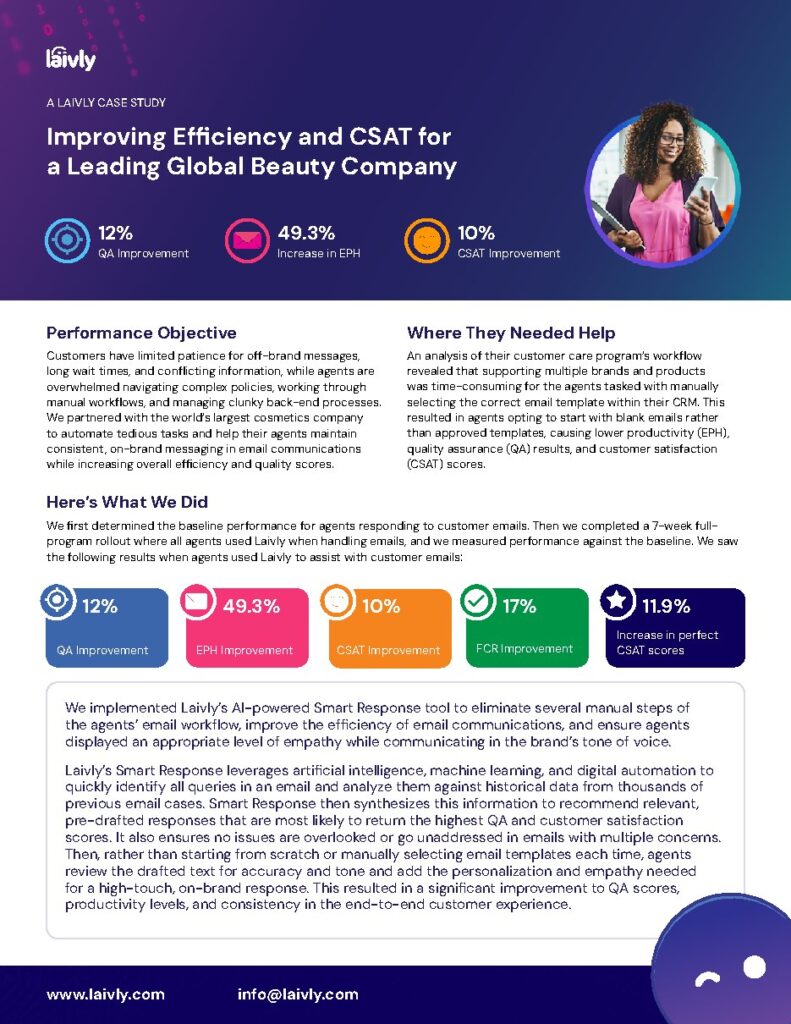 A leading global beauty company case study — document cover