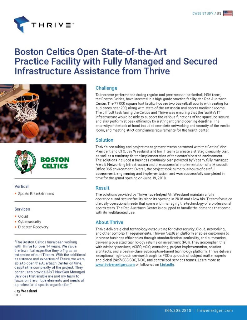 Boston Celtics case study — document cover