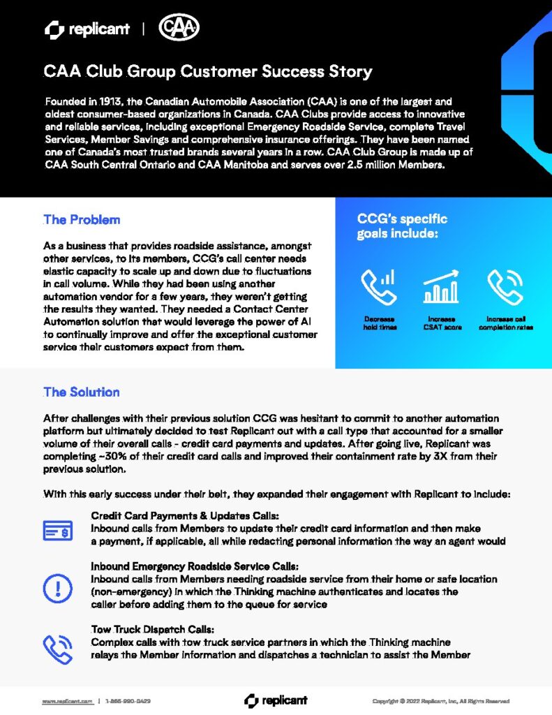 CAA Club Group case study — document cover