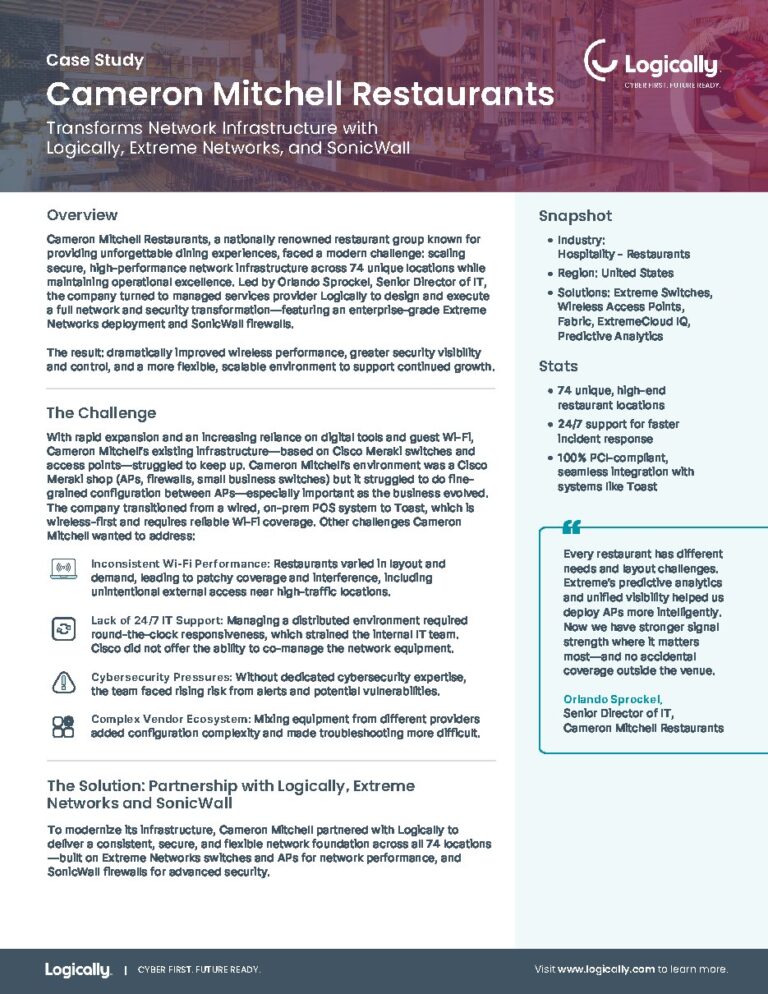 Cameron Mitchell Restaurants case study — document cover