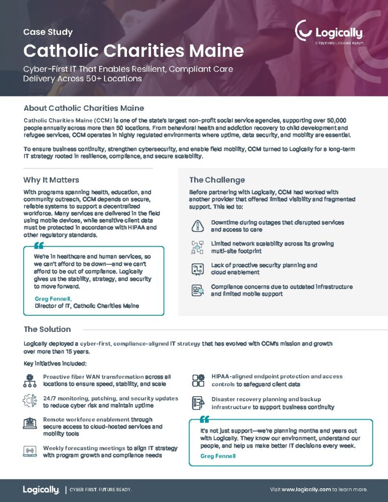 Catholic Charities Maine case study — document cover