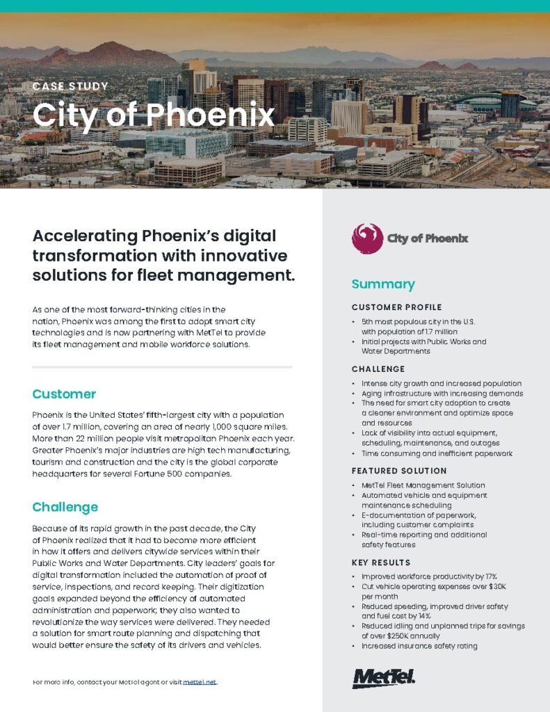 City of Phoenix case study — document cover