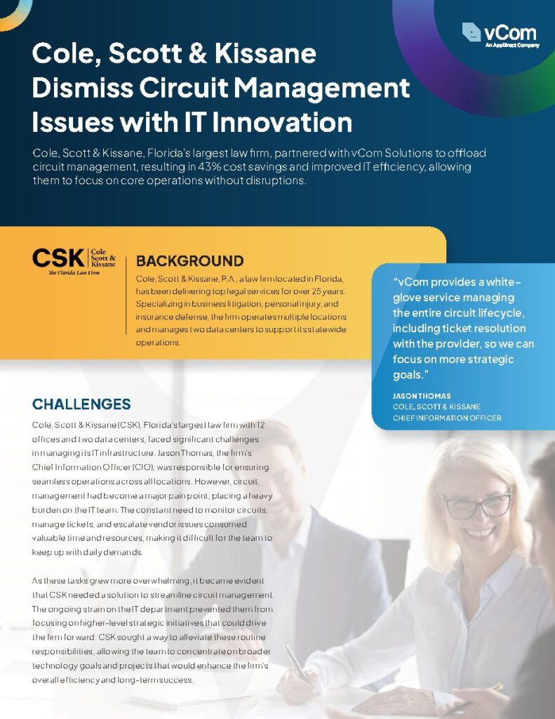Cole, Scott & Kissane, P.A. case study — document cover