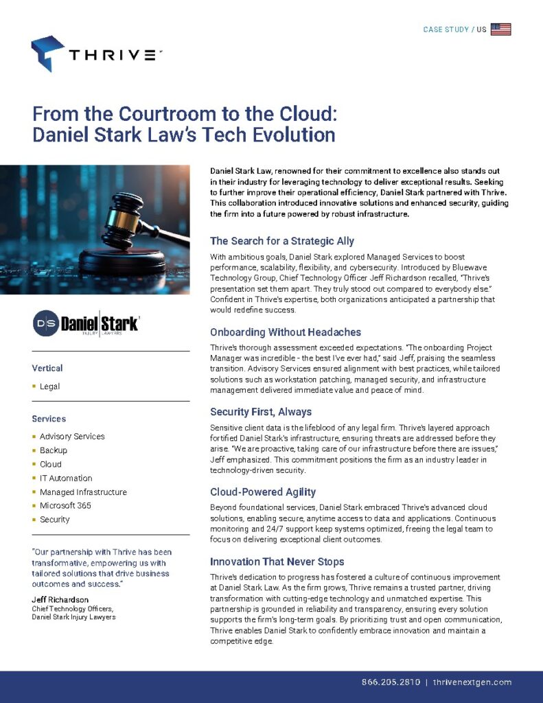 Daniel Stark Law case study — document cover