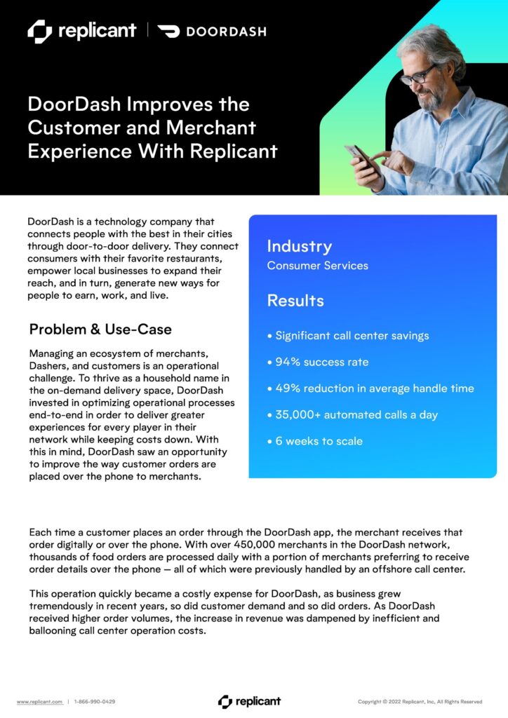 DoorDash case study — document cover