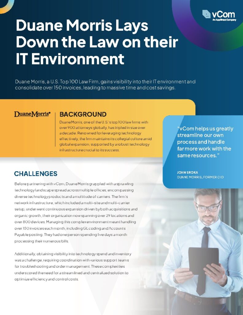 Duane Morris case study — document cover