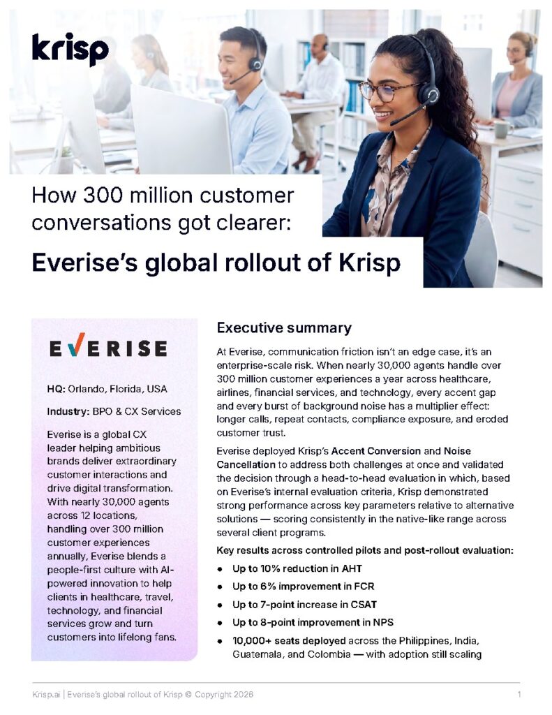 Everise case study — document cover