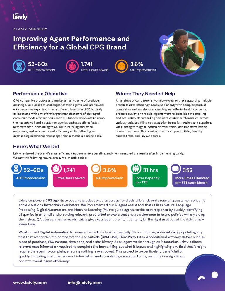 A global packaged consumer foods manufacturer case study — document cover