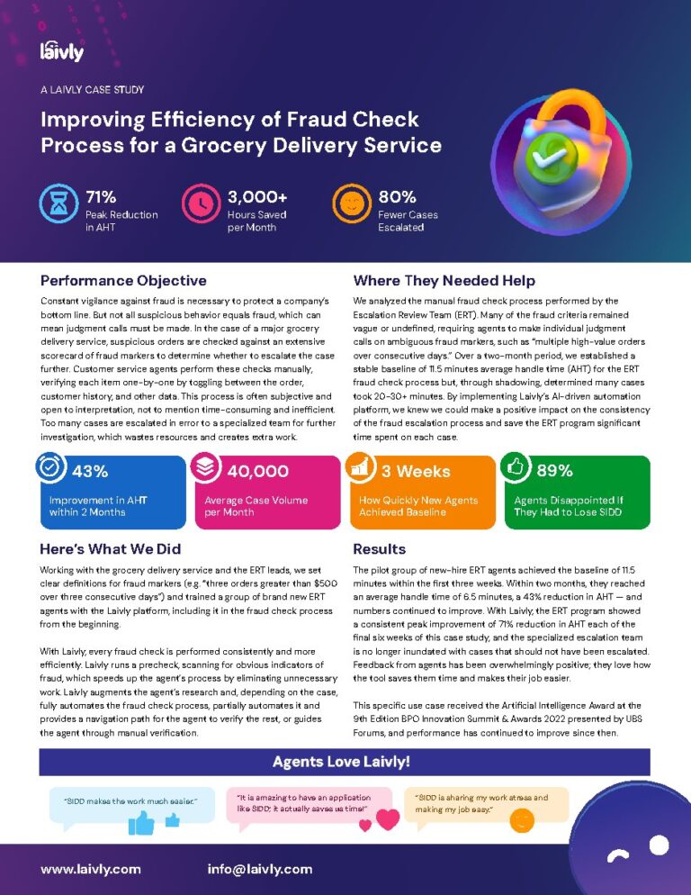 A major grocery delivery service case study — document cover