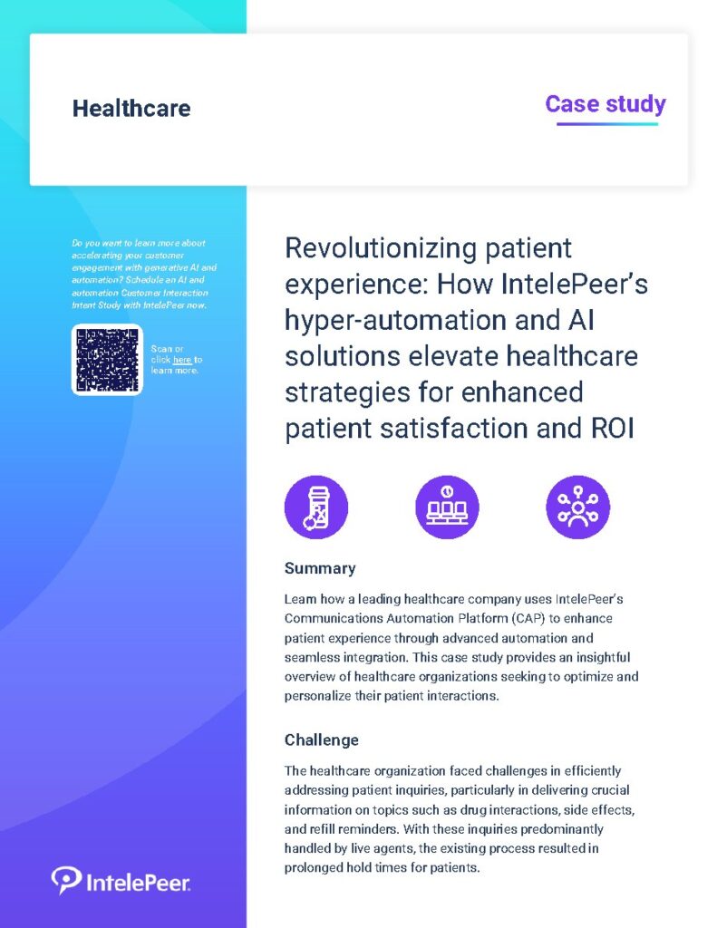 A leading healthcare company case study — document cover