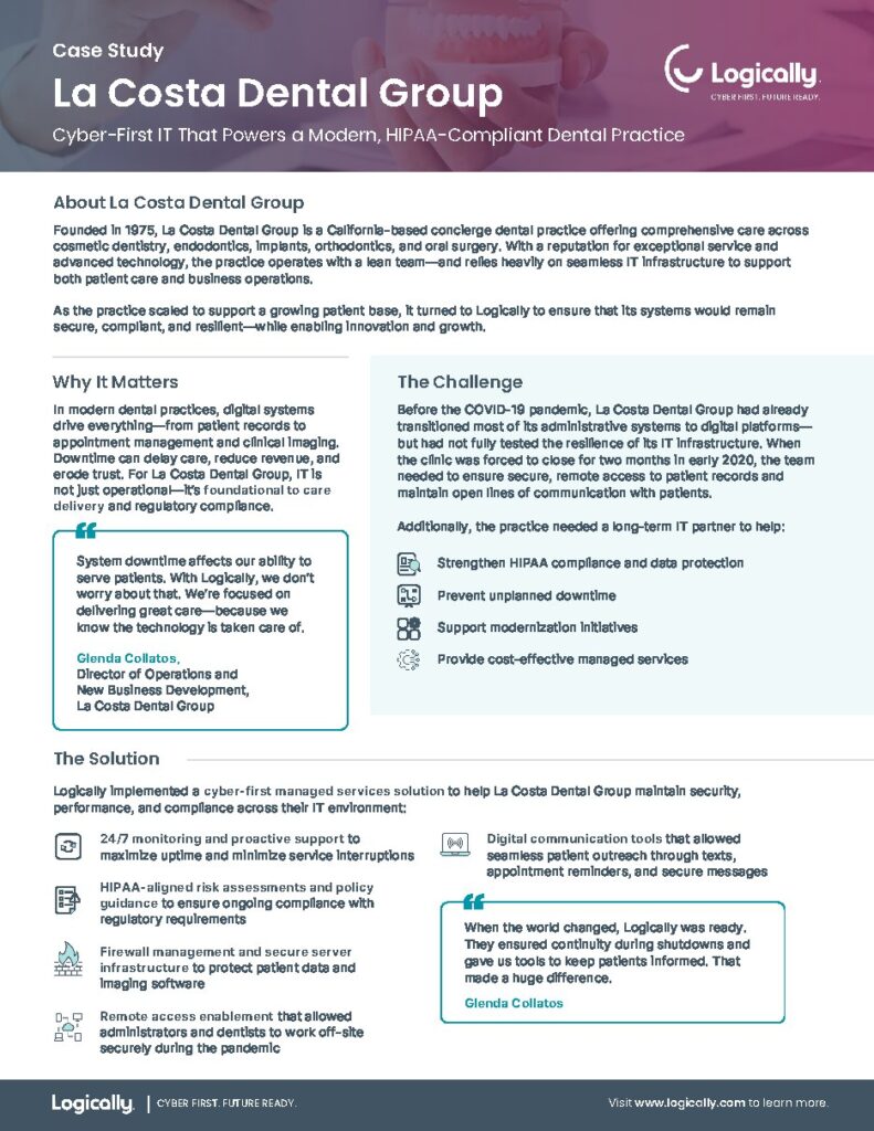 La Costa Dental Group case study — document cover