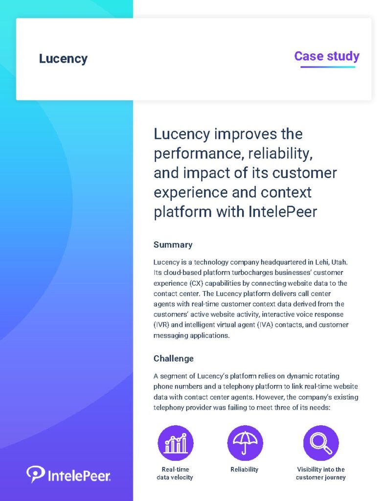 Lucency case study — document cover