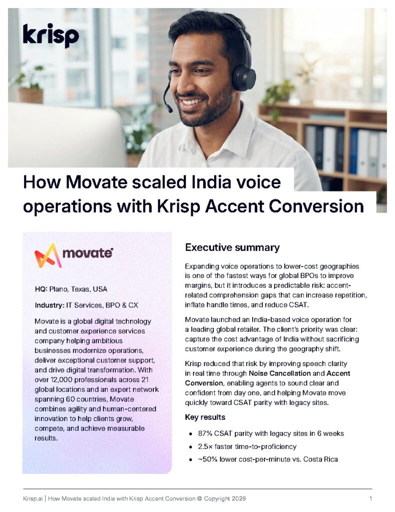 Movate case study — document cover