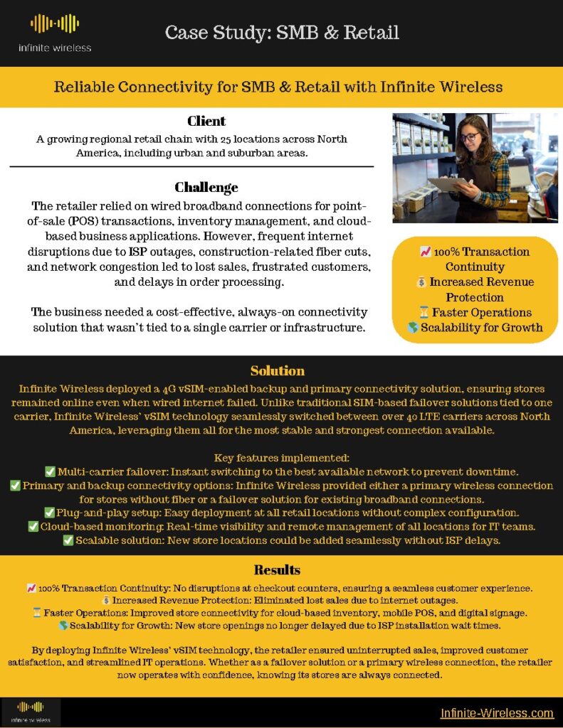 A regional retail chain with 25 locations case study — document cover