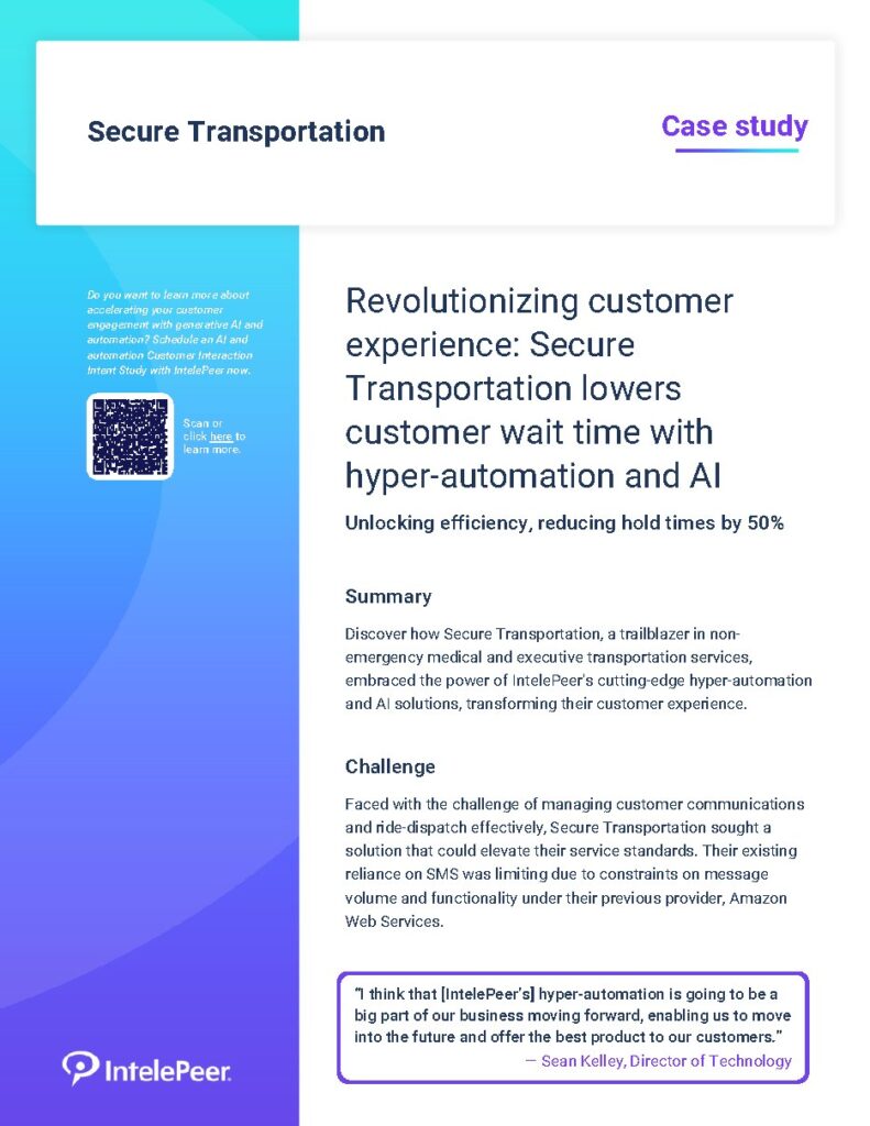 Secure Transportation case study — document cover