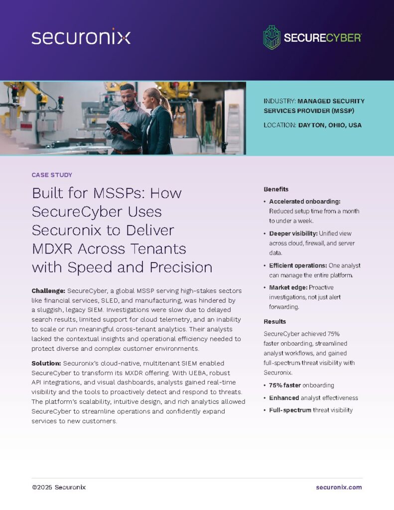 SecureCyber case study — document cover
