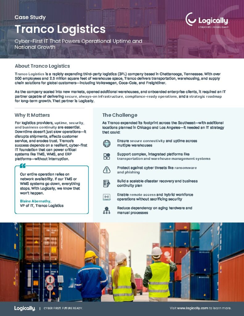 Tranco Logistics case study — document cover