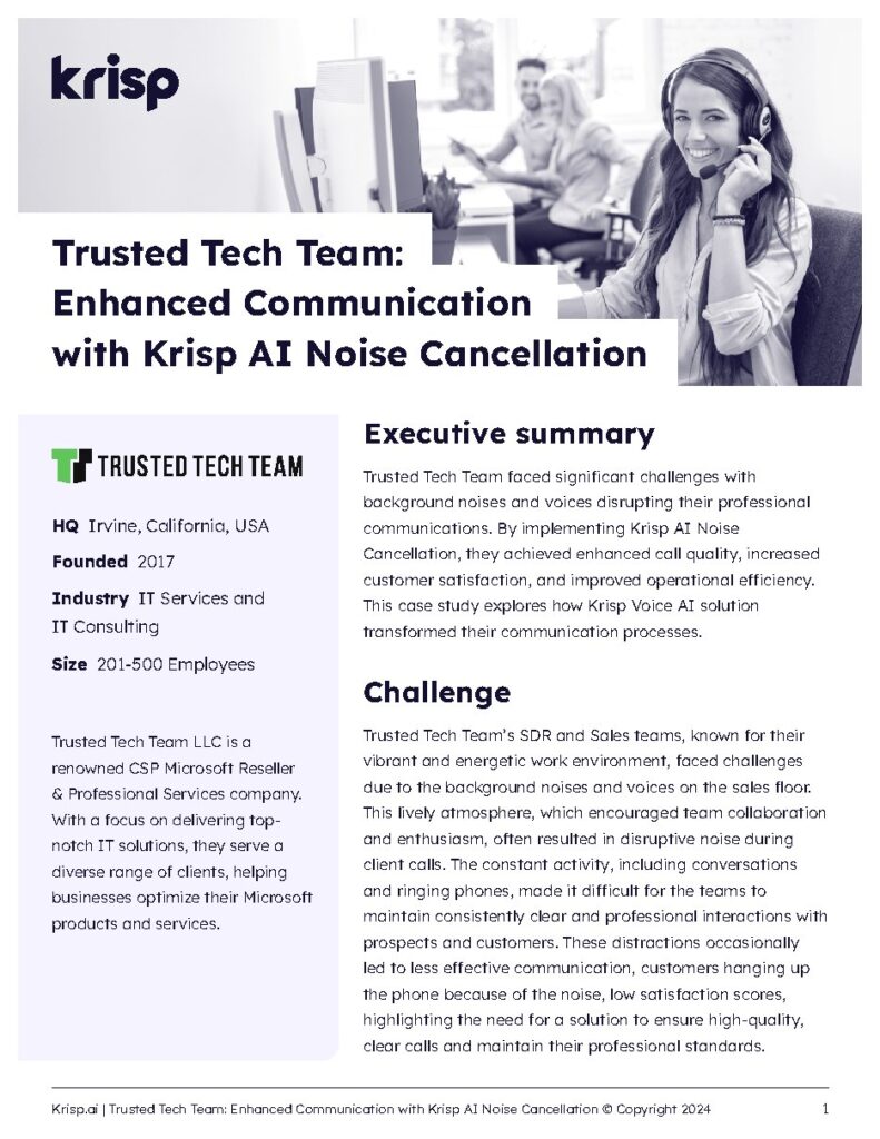 Trusted Tech Team LLC case study — document cover